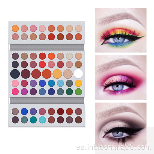 71 colores paleta de sombras de ojos de maquillaje de maquillaje de alto pigmento personalizado